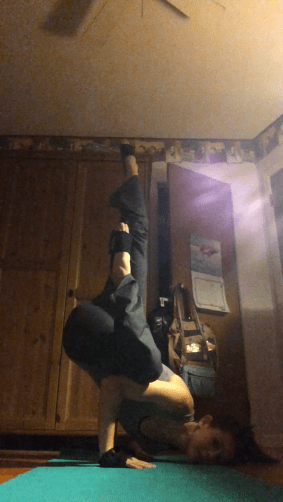 Fallen Angel yoga pose
