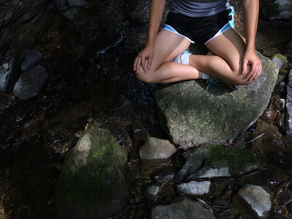 Waterfall rappelling