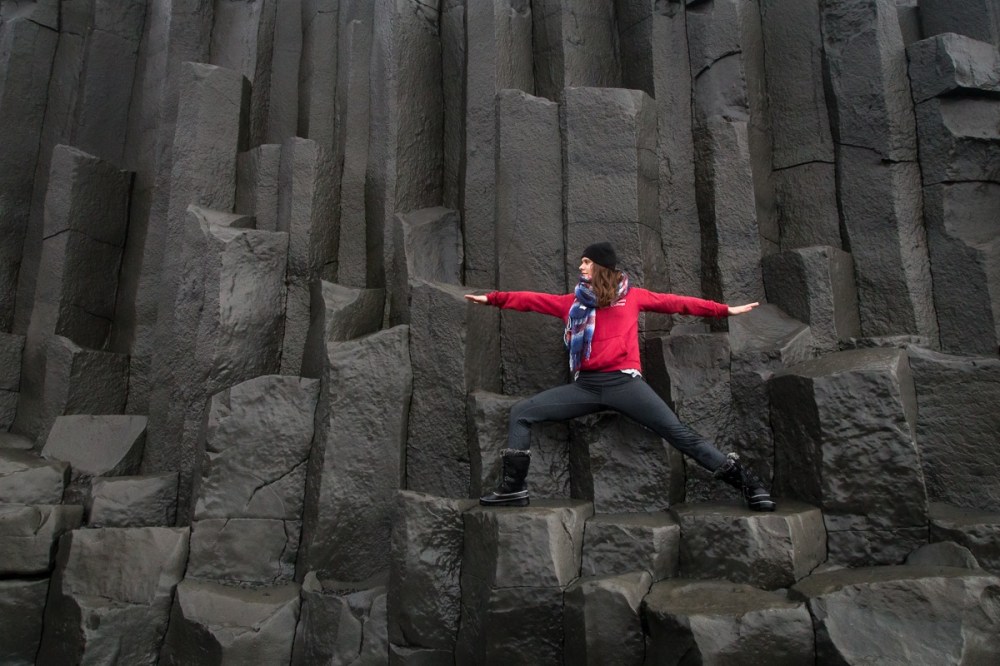 Yoga in Iceland (Black Sand Beach)