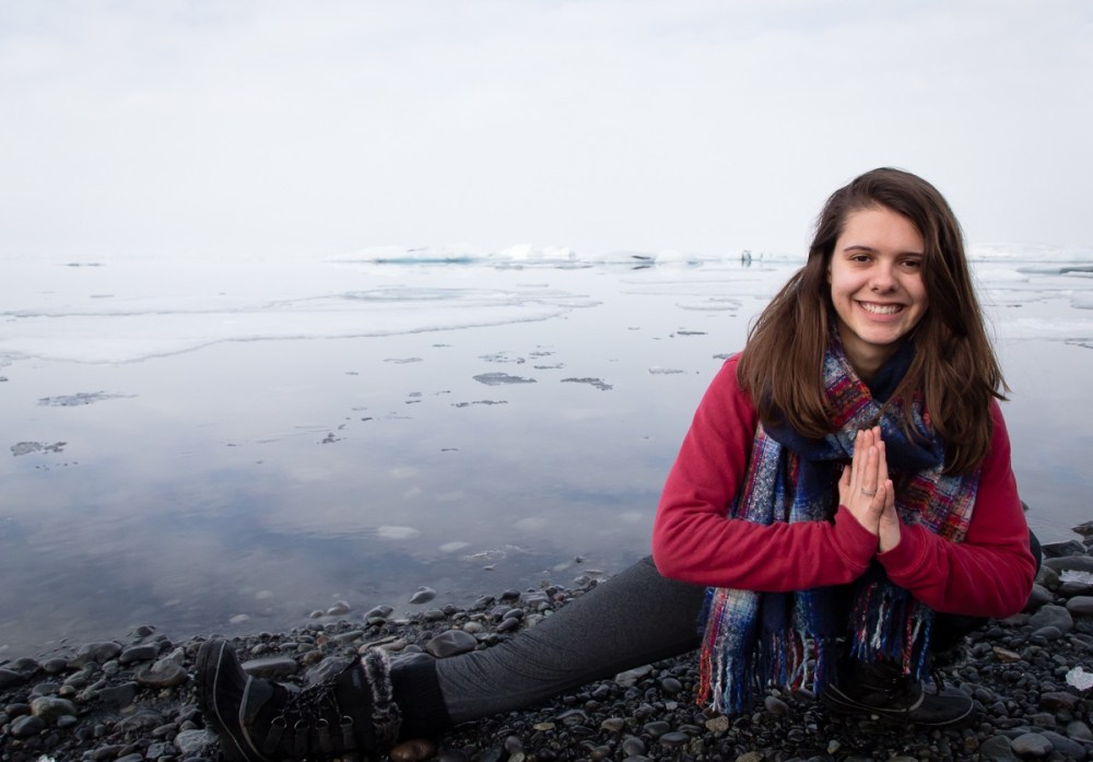 Yoga in Iceland (Glacier Lagoon)