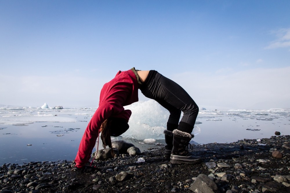 Yoga in Iceland (Glacier Lagoon)