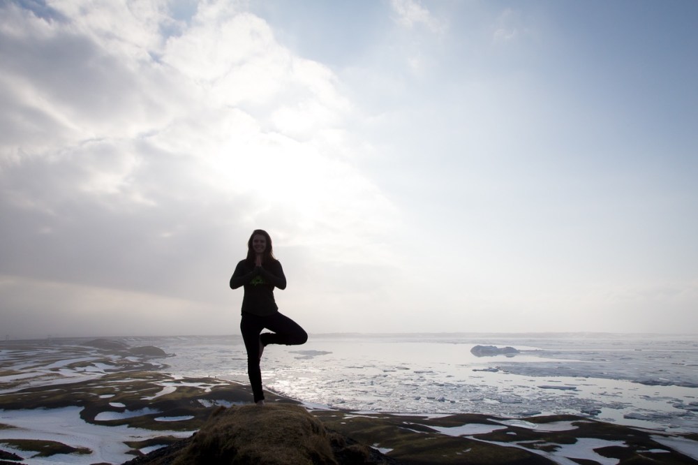Yoga in Iceland (Glacier Lagoon)