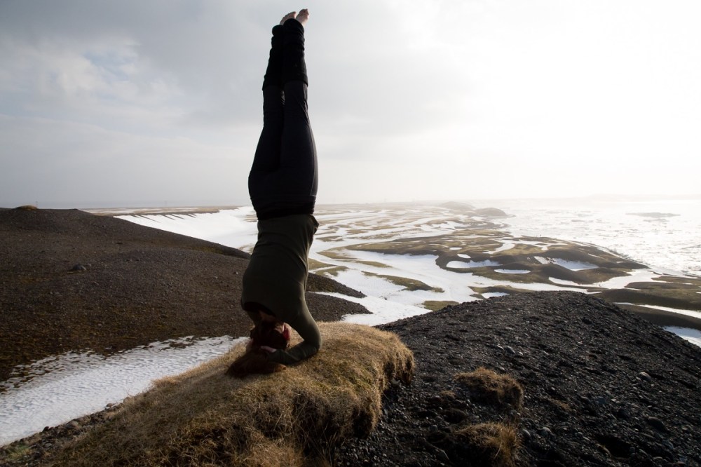 Yoga in Iceland (Glacier Lagoon)