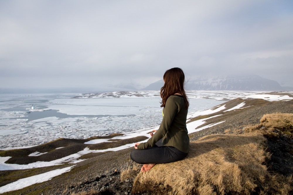 Yoga in Iceland (Glacier Lagoon)
