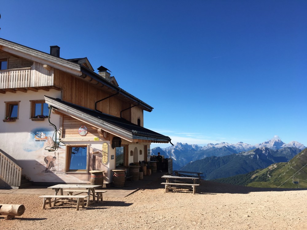 Rifugio Averau in the Dolomites