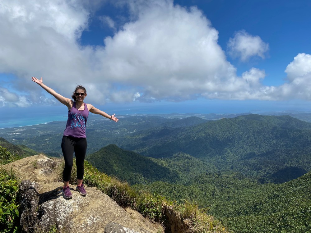 Hiking in Puerto Rico's rainforest 